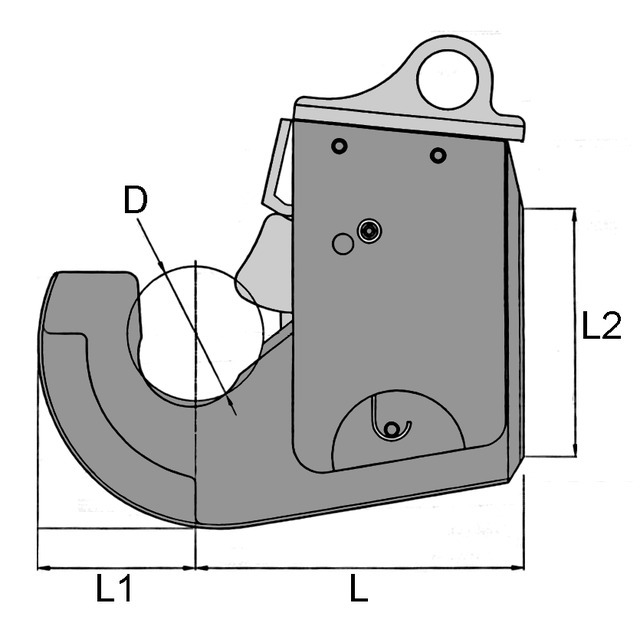 Crochet D'attelage Avant Automatique A Souder Cat. 3S référence fournisseur CBM080008614